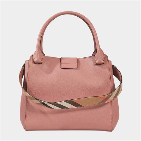 burberry medium buckle tote pink|burberry medium canvas check tote.